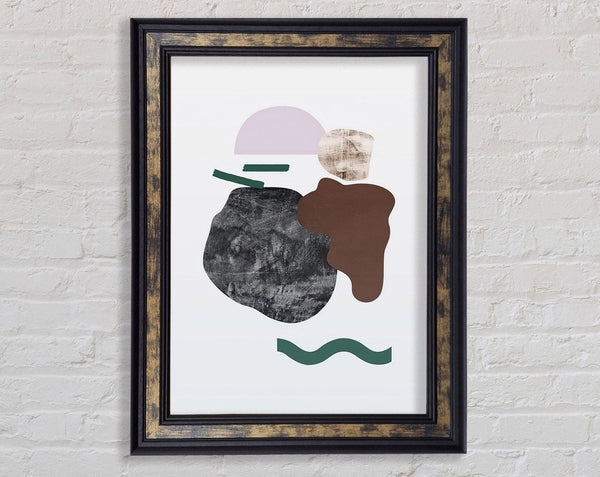 Shapes And Texture Framed Print