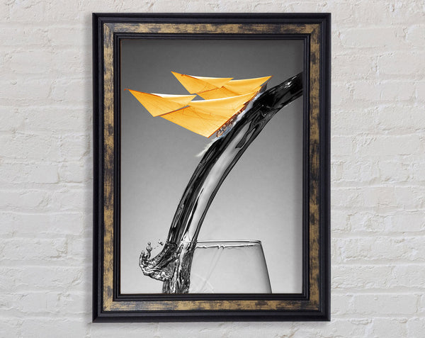 Ship Pour Framed Print