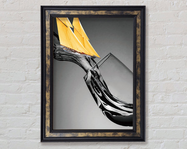 Ship Spill Framed Print