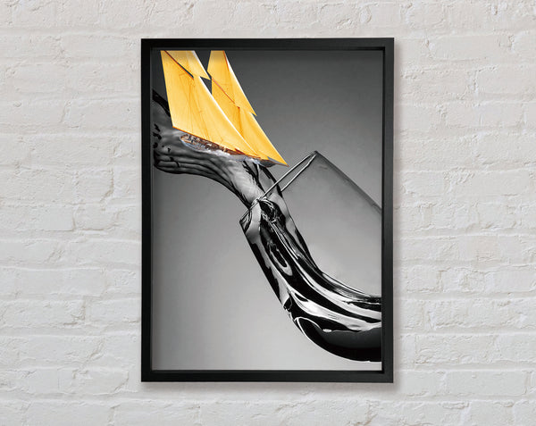 Ship Spill Framed Print