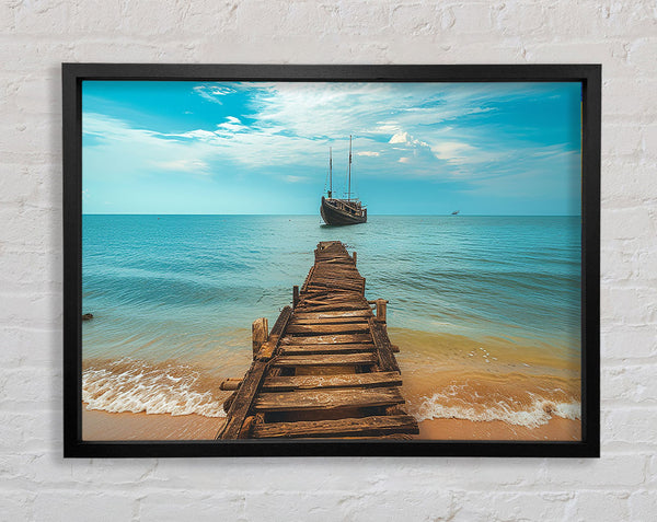 Shipwreck Beach Framed Print