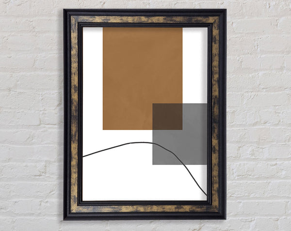 Simple Blocks And Line Framed Print