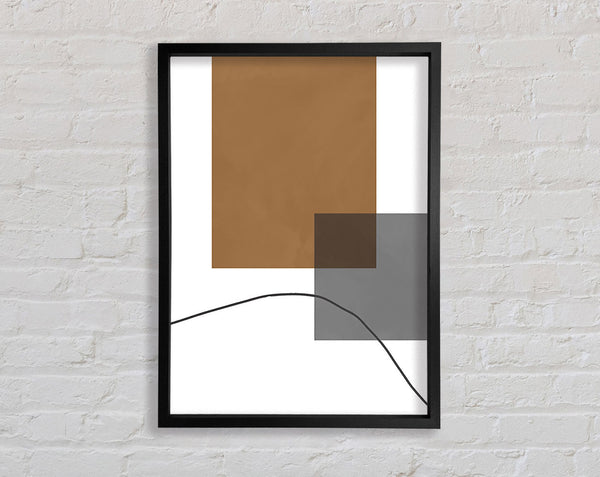Simple Blocks And Line Framed Print