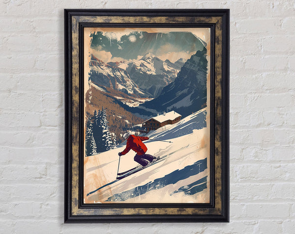 Ski Resort Framed Print