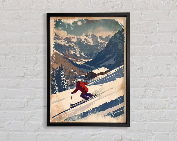 Ski Resort Framed Print