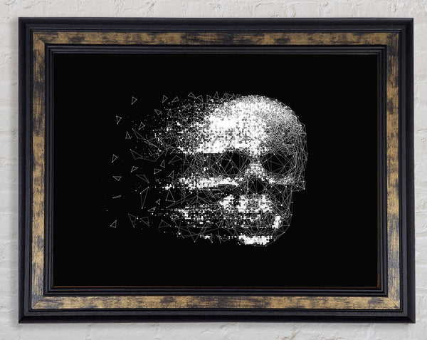 Skull Fade Framed Print
