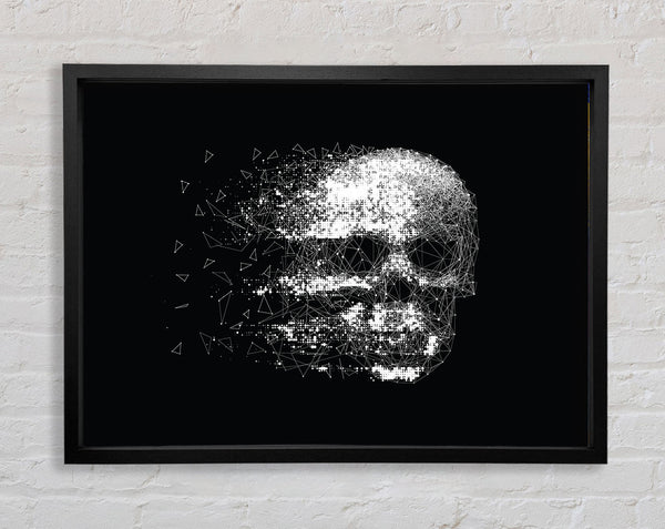 Skull Fade Framed Print