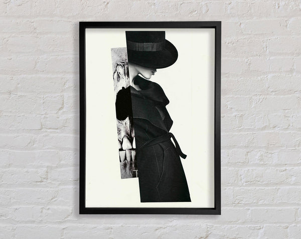 Skull Woman Framed Print