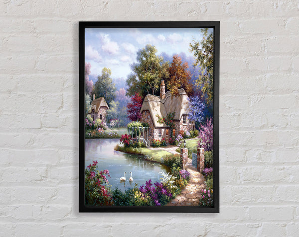 Small Cottage Framed Print