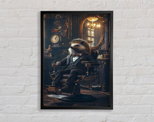 Smart Hedgehog Framed Print