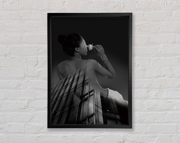 Smelling The Rose Framed Print