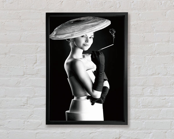 Smoking Girl Framed Print
