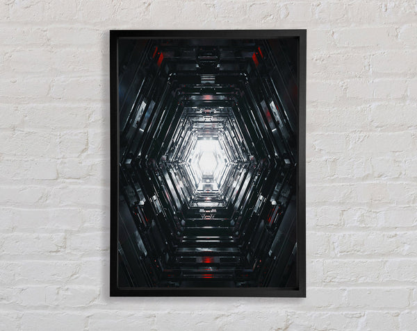 Space Walkway Framed Print