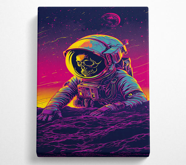  A Canvas Print of Spaceman Skeleton Canvas Wall Art
