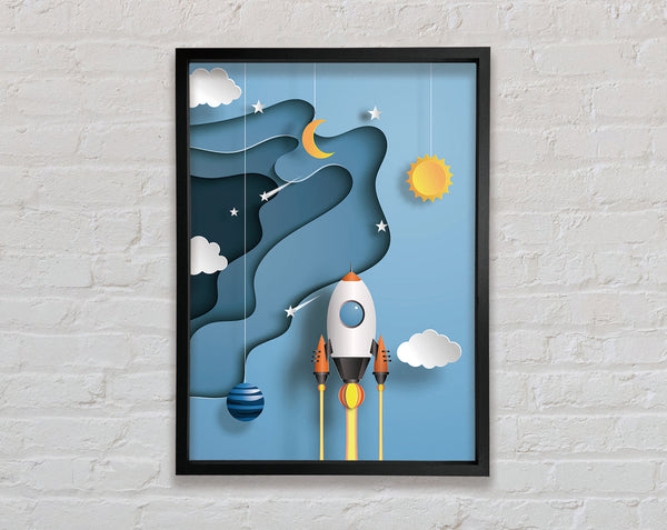 Spaceship Framed Print