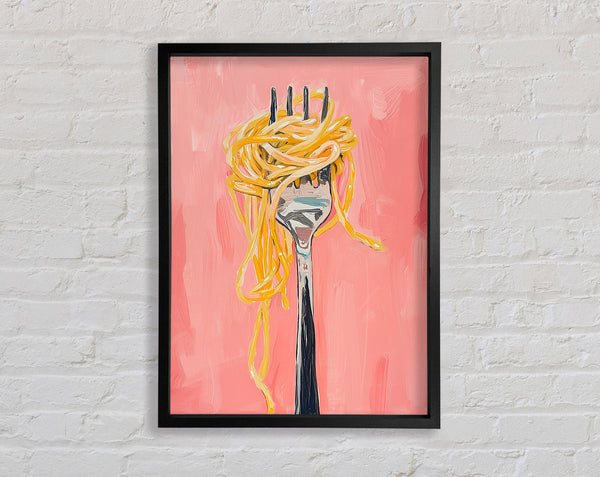 Spaghetti On A Fork Framed Print
