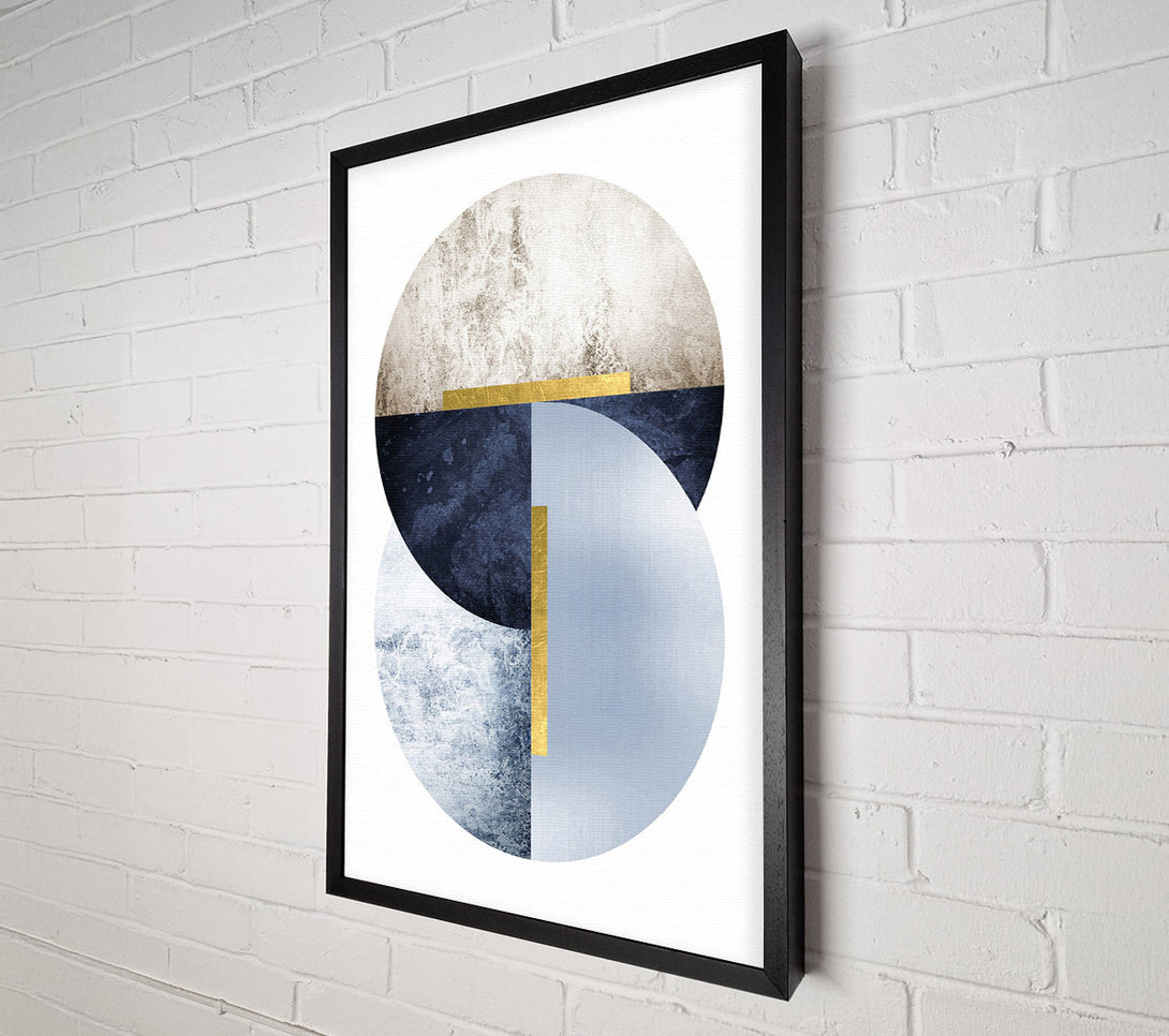  A Canvas Print of Spheres Of Blue Canvas Art