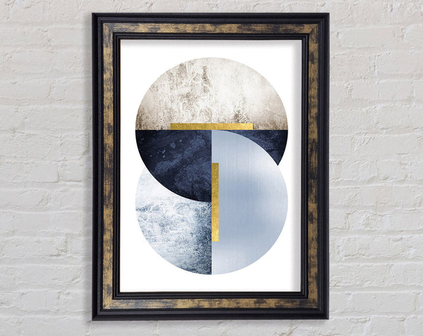 Spheres Of Blue Framed Print