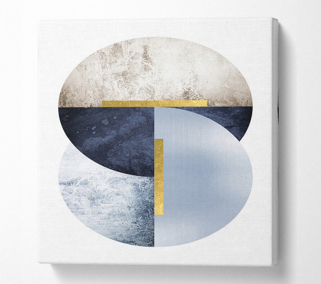  A Canvas Print of Spheres Of Blue Canvas Art