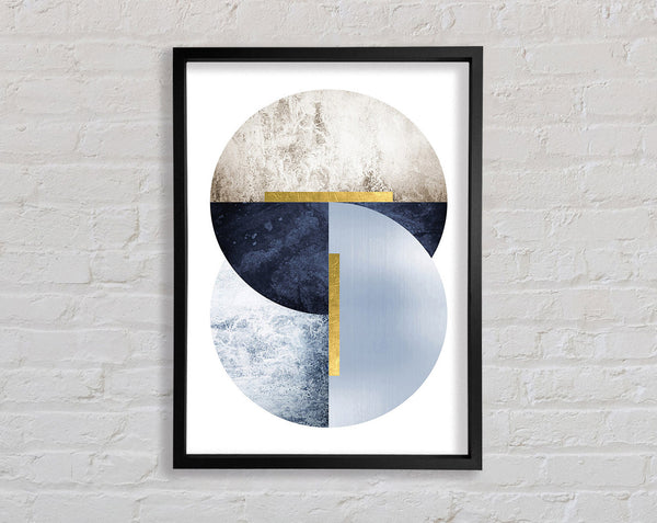 Spheres Of Blue Framed Print