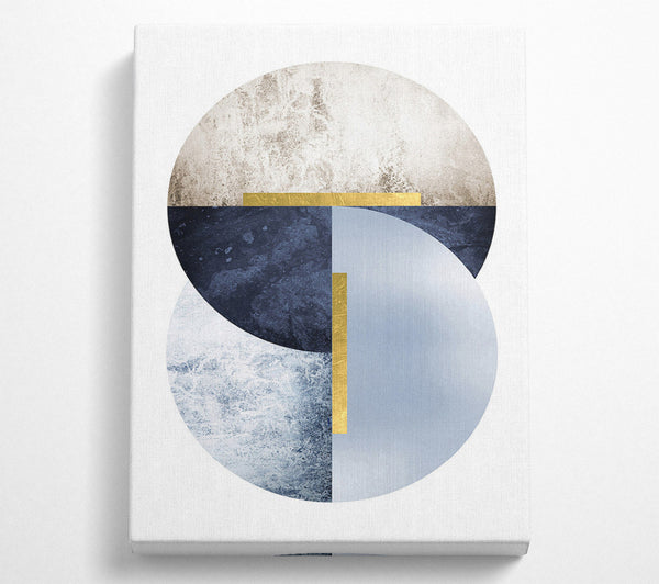  A Canvas Print of Spheres Of Blue Canvas Art