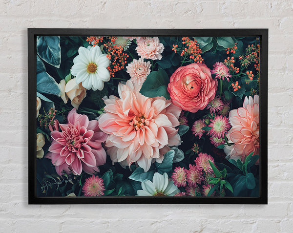 Spring Flower Bed Framed Print