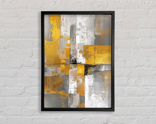 Square Brushstroke Framed Print