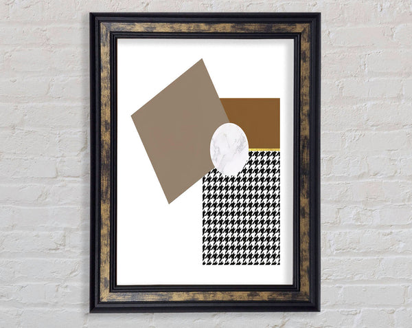 Square Dogtooth Framed Print