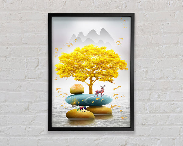 Stacked Stones Framed Print