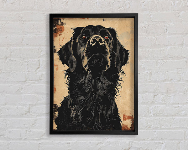 Staring Lab Graffiti Framed Print