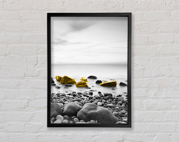 Stone Shore Framed Print