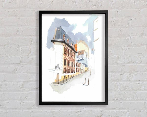 Summer Watercolour Framed Print