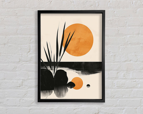 Sun Above The Lake Framed Print