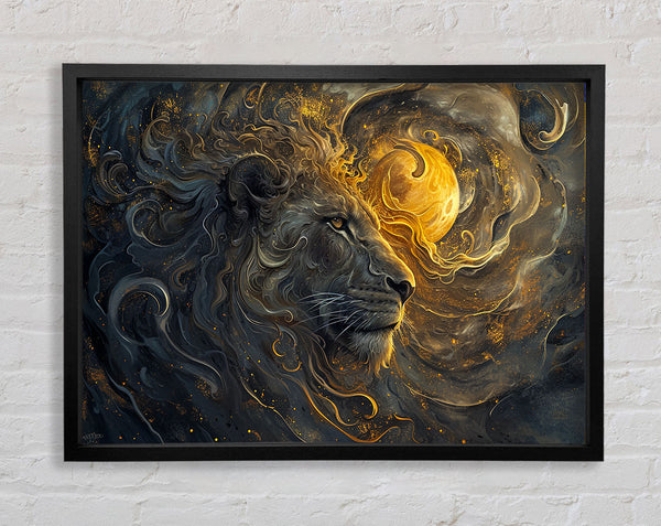 Sun And Moon Flow Framed Print