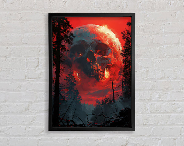 Sun Skull Framed Print