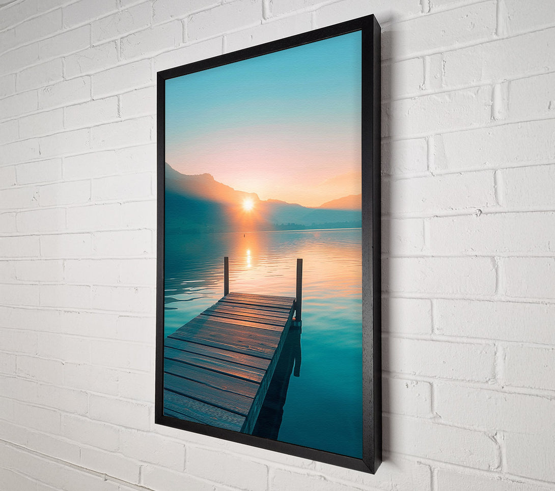  A Canvas Print of Sunrise Lake Canvas Wall Art