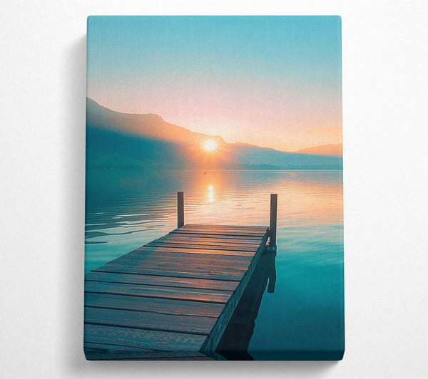  A Canvas Print of Sunrise Lake Canvas Wall Art