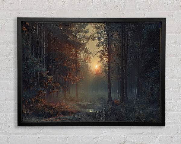 Sunrise Mist Framed Print