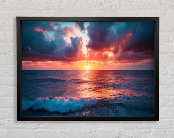 Sunrise Ocean Framed Print