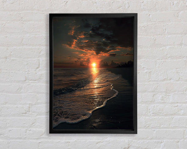 Sunset Beach Framed Print