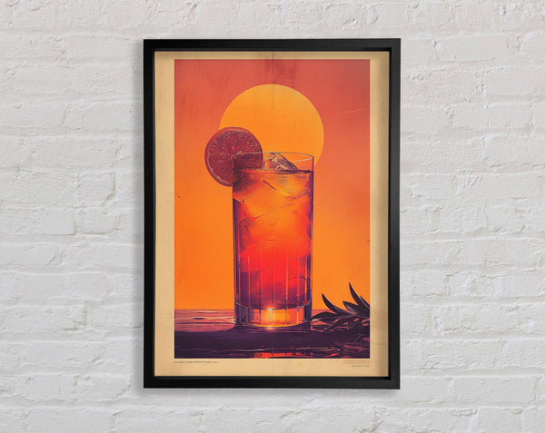 Sunset Cocktail Framed Print
