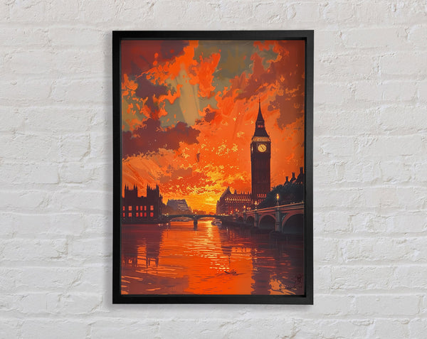 Sunset London Framed Print