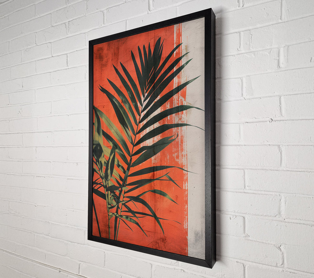  A Canvas Print of Sunshine Plant On Red Canvas Wall Art