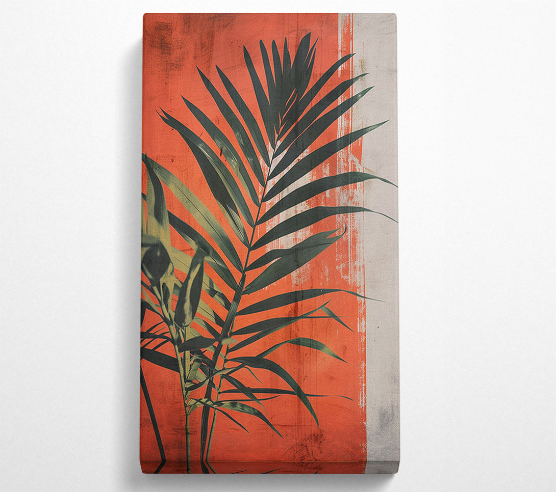  A Canvas Print of Sunshine Plant On Red Canvas Wall Art