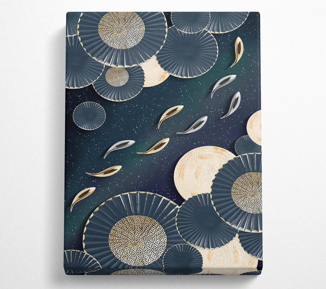  A Canvas Print of Swarm Of Fish Canvas Art