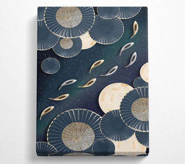  A Canvas Print of Swarm Of Fish Canvas Art