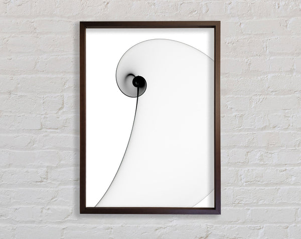 Swirl Into Walnut Framed Print
