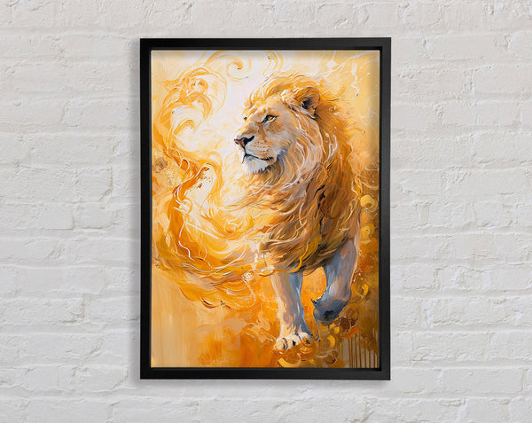 Swirl Of The Lion Framed Print