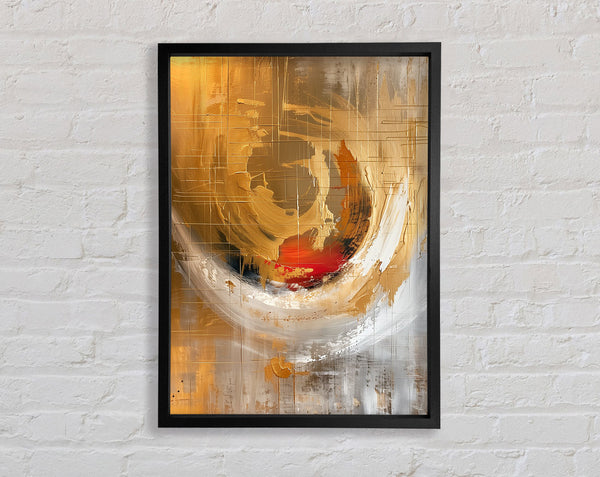Swirls Of Biege Framed Print