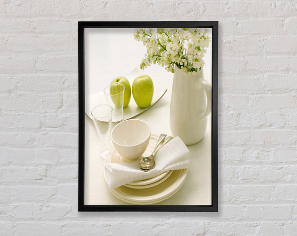 Table Set Framed Print